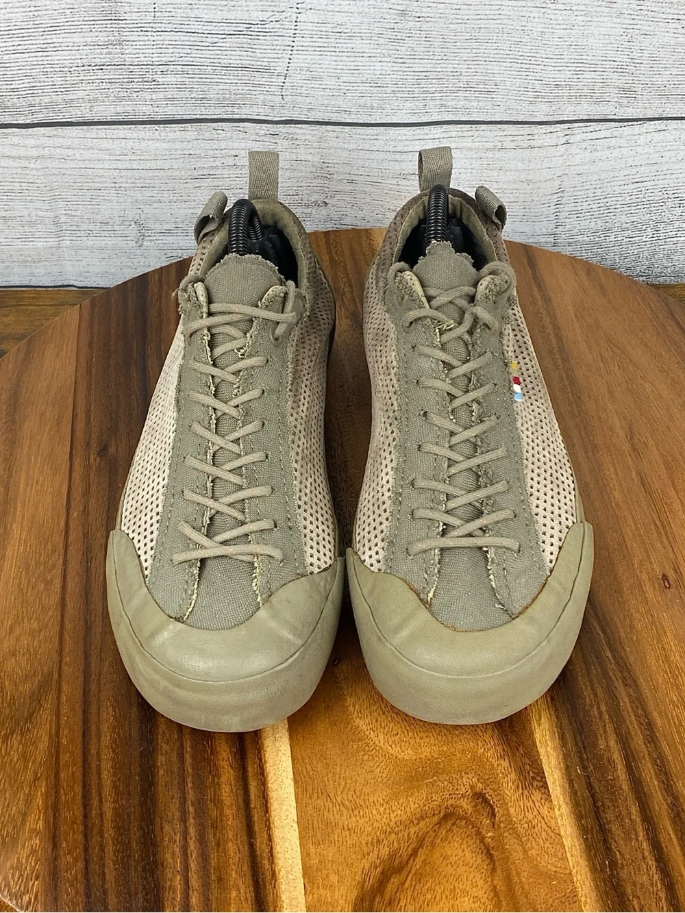 The North Face Clyffe Trainers Olive Green Khaki Mesh Shoe Mens Sneaker Size 8.5